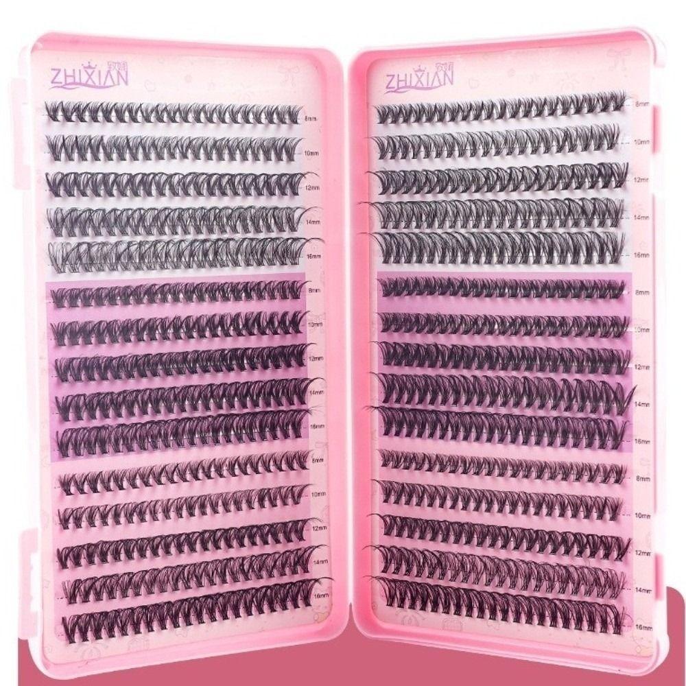 Large Capacity Eyelash Book Single Cluster Segmented Eyelash False Eyelash  Professional Use