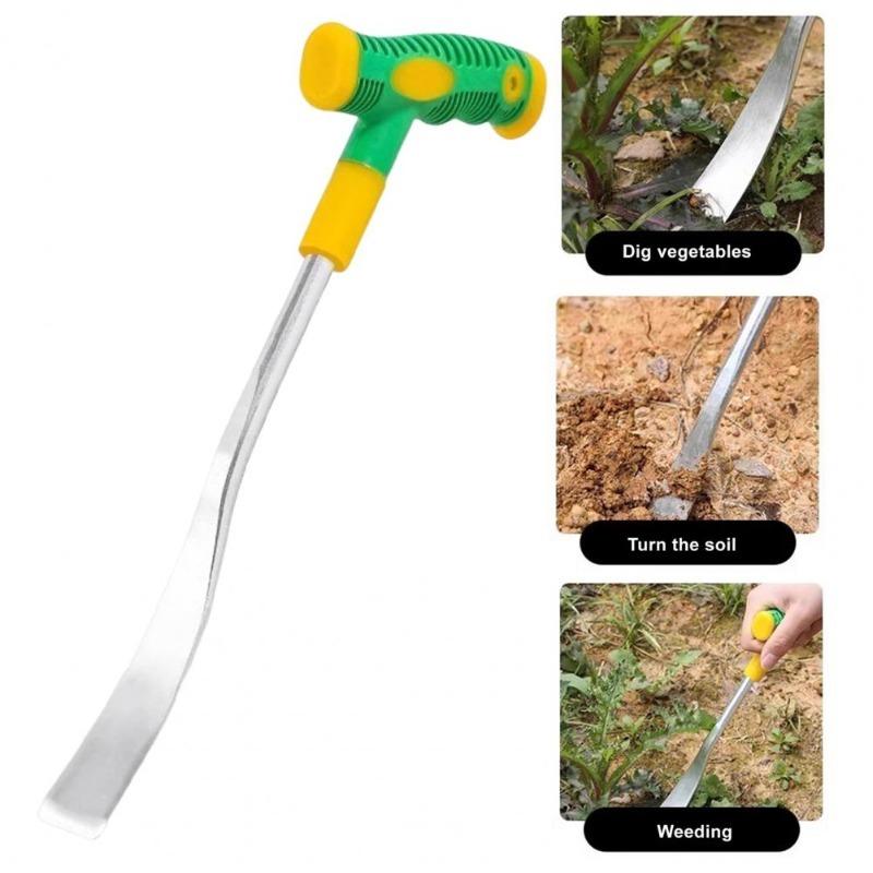 Garten Kleine Handschaufel mit Rutschfestem Ergonomischem Griff T-Förmiges Design Gartenkelle Unkrautentferner Werkzeug