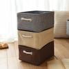 Mittlere Leinenstoff-Aufbewahrungsbox für Unterwäsche und Spielzeug-Organisation