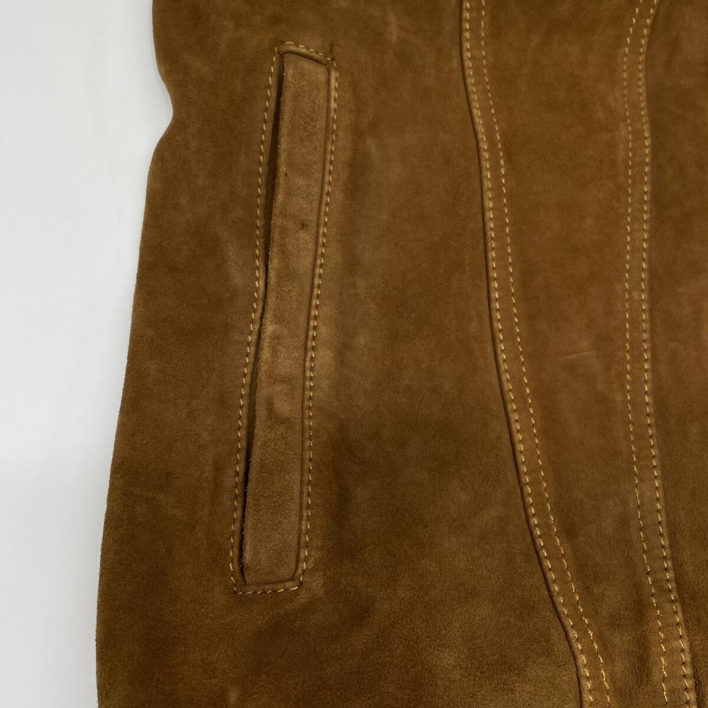 Diesel Brown Studded Suede Western Jacket Jacket S BrownUsed