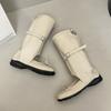 Nischendesign coole Stiefel Kinder 2025 neu Sommer Schleife Ballett plissierte Stulpenstiefel mittelhohe Stiefel