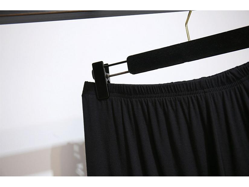 Plus Size Women's Cotton Casual Shorts - Elastic Waist, Anti-Exposure, Loose Fit, Summer Wear