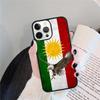 Kurdistan Flag Phone Case For iPhone 17 Air 16 15 13 12 11 14 Pro Max MAX 14 Plus Cover coque