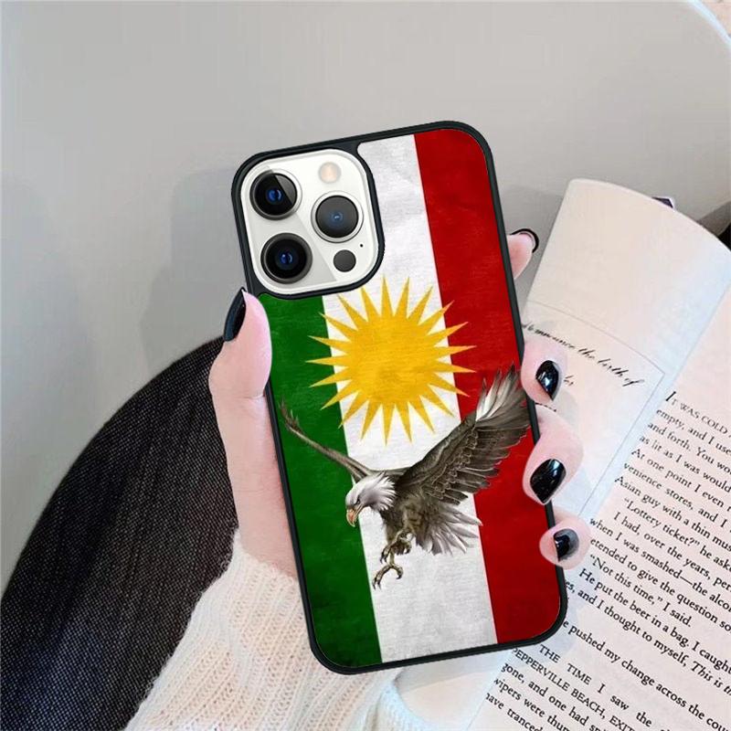 Kurdistan Flag Phone Case For iPhone 17 Air 16 15 13 12 11 14 Pro Max MAX 14 Plus Cover coque