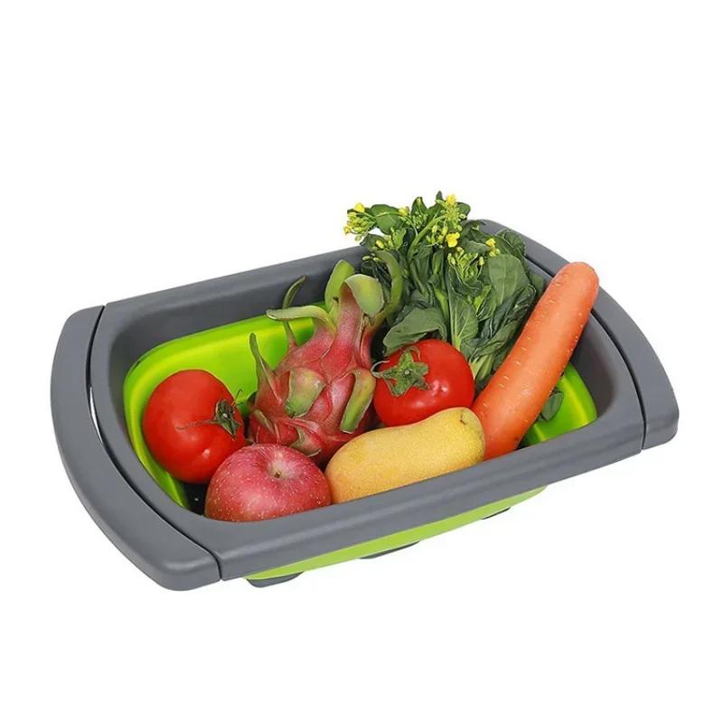 Strecurători pliabile Coș de strecurătoare de bucătărie Drenaj Coșuri pliabile Fructe Legume Coș de scurgere pliabil Ustensile de bucătărie