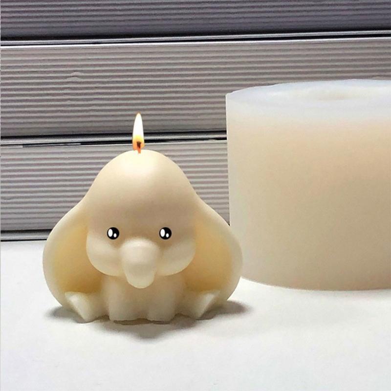 Elephant Candle Molds Elephant Resin Molds for Making Candle Soap Chocolate Muffins Mousses Baking DIY Room Decorations