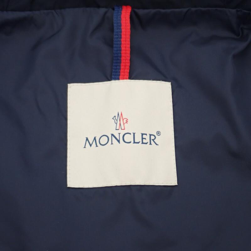 MONCLER  D10934910105_54543 Mod coat Navy polyester Women
