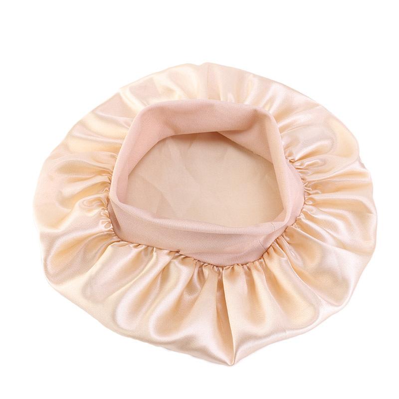 Children's candy-colored elastic headband round hat, nightcap, comfortable and breathable baby hair care hat, shower cap K-21