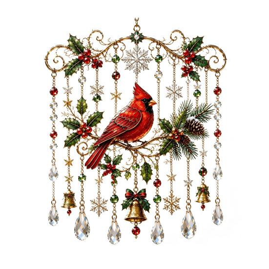 Entspannende Klang-Windspiele für Zuhause, Weihnachts-Glockenspiel, Acryl-Sonnenfänger für Außenbereich, Garten, Terrasse, Elegante Dekorationen, Festdekoration, Hängend im Hof