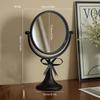 Retro Desktop Makeup Mirror European Princess Mirrors Household Bedroom Vanity Mirror Iron Frame 360° Rotation Cosmetic Mirrors