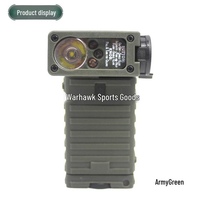 Rattlesnake Multicolor Tactical Signal Headlamp: Hands-Free, Waterproof, IR, White, Red, Blue Lights for Outdoor Use.