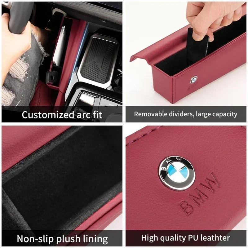 -Center Console Car Seat Side Organizer For BMW 5 Series G60 2024 Central Storage Box For Keys Phone Holder Organizer Accessorie
