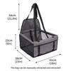 5 color Double Thick Waterproof Travel Accessories Mesh Hanging Bag Folding Pet Supplies Dog Mat Blanket Safety Pet Car Seat Bag