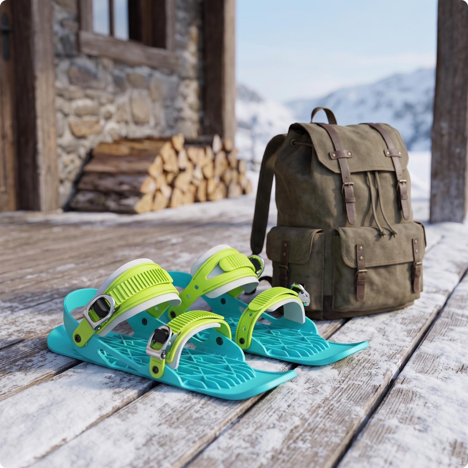 Mini Ski Skates Sturdy Snowskates Lightweight