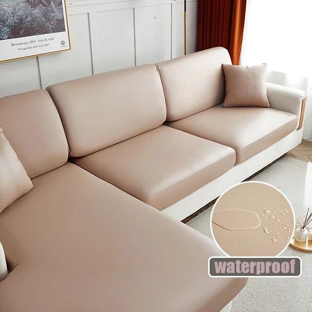 Huse pentru scaune de canapea din piele PU impermeabilă pentru sufragerie Huse elastice pentru mobilă Protecție 15 culori solide Huse pentru canapea