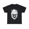 Flaming Demon Skull White Short Sleeve Tee
