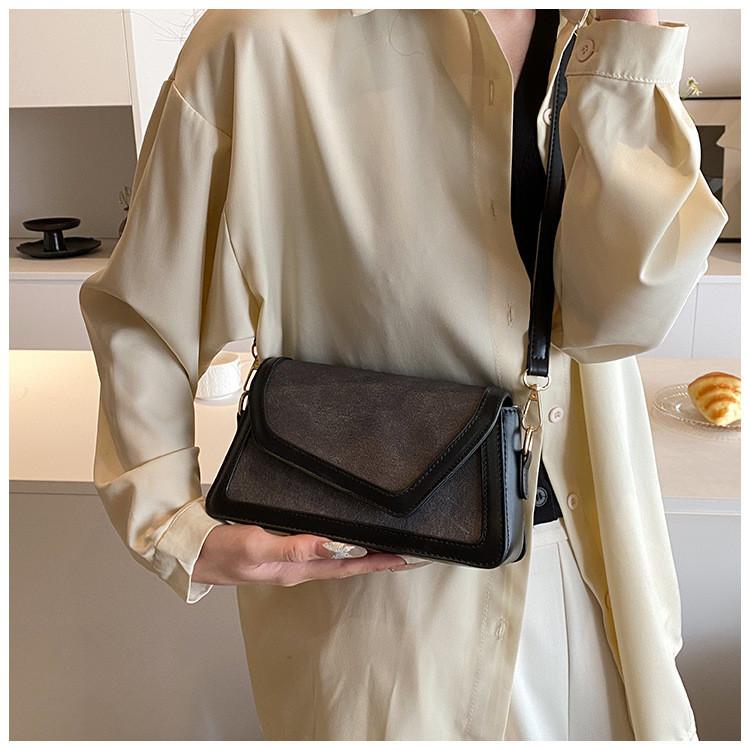2024 New Vintage Square Crossbody Bag Simple Retro Shoulder Bag Women Fashion