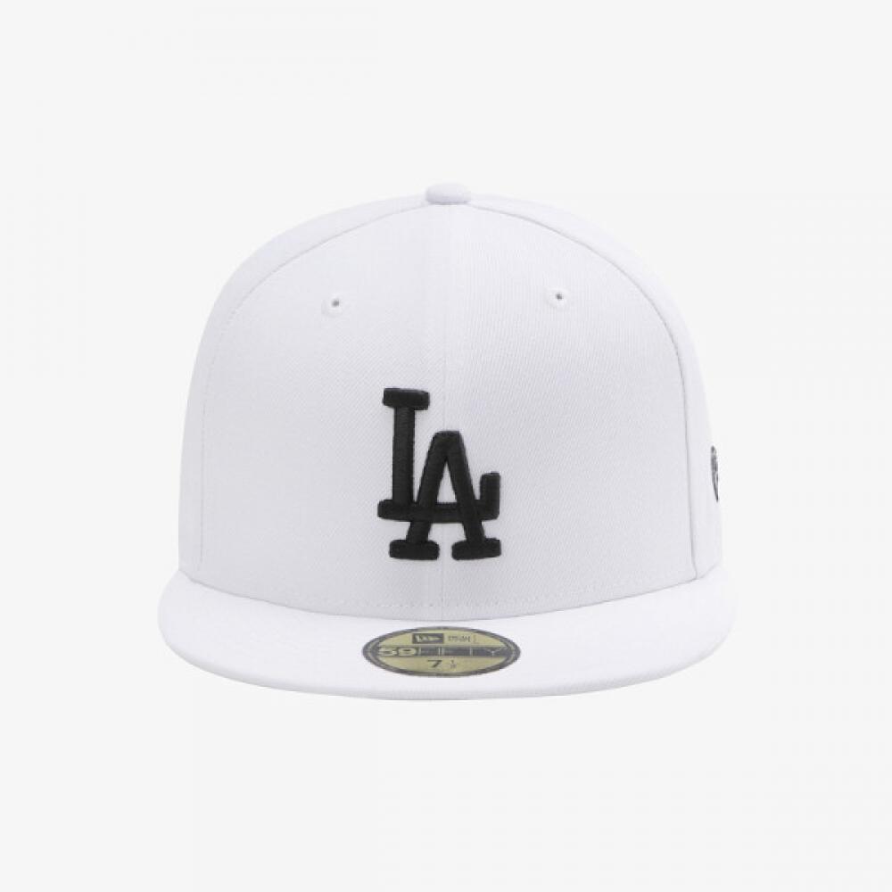 New Era La Dodgers Basic Fitted Cap Optic White