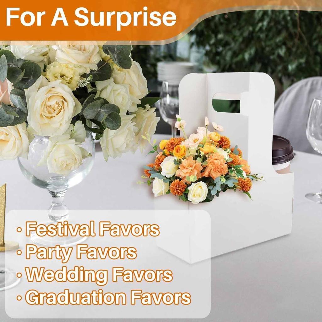 10pcs White Kraft Paper Packaging Box Baking Box Gift Wrapping Box for Party Supplies Wedding Gift Boxes