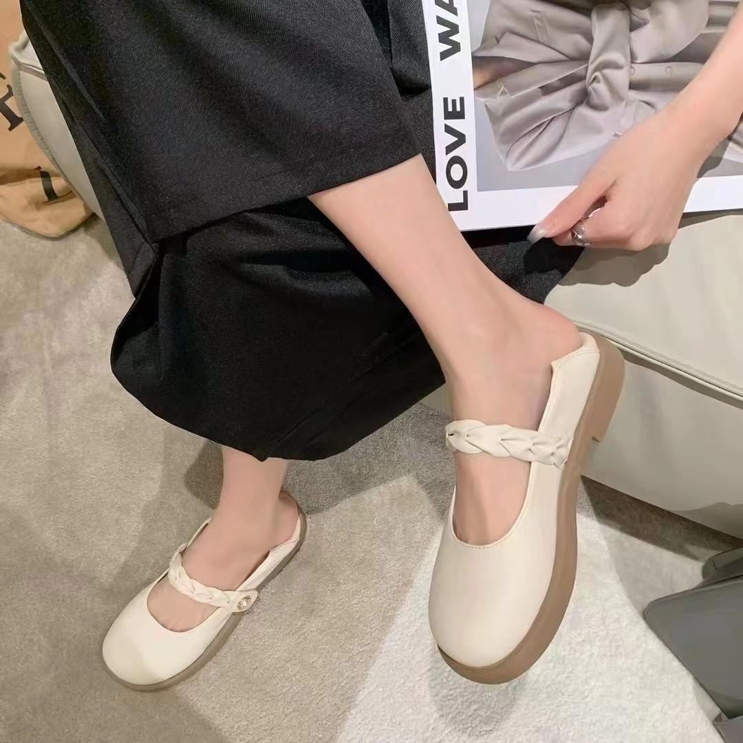 

Fashion Spring summer new round toe cute comfortable single shoes women s flat shoes elegant fashionable versatile women s flat shoes 35 бежевый