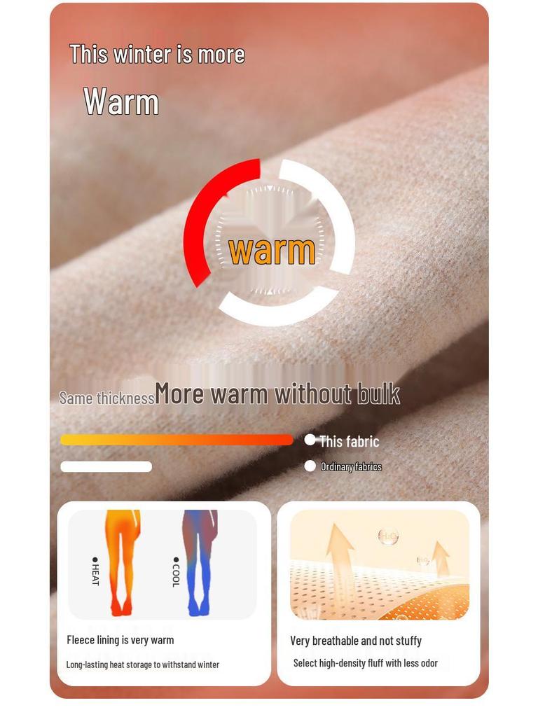 Women's High Waist Fleece Lined Shark Leggings - Cross Waist Tummy Control Yoga Pants for Autumn/Winter