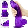 24cm 6 Color Big Black Dick Anal Plug Adult Sex Toy Fisting Realistic Penis BDSM Strapon Dick Pegging Femdom Women's Masturbator