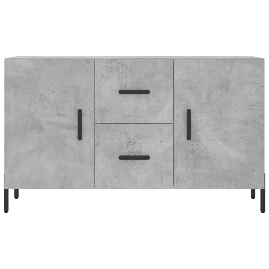 Vidaxl Komoda, Szarość Betonu, 100X36X60 Cm, Materiał Drewnopochodny