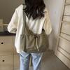 Drawstring Lightweight  Bag Women's Large Capacity Crossbody Bag Commuter Shoulder Bag