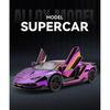 Electroplated 1/24 Lamborghini 770 Supercar Alloy Model Ornaments Toys Diecast Miniature Voiture Children Boy Gift Birthday