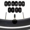 20PCS Black Tire Valve Stickers Plastic,resin Bike Air Nozzle Stickers  Bicycle Wheel Valve Area