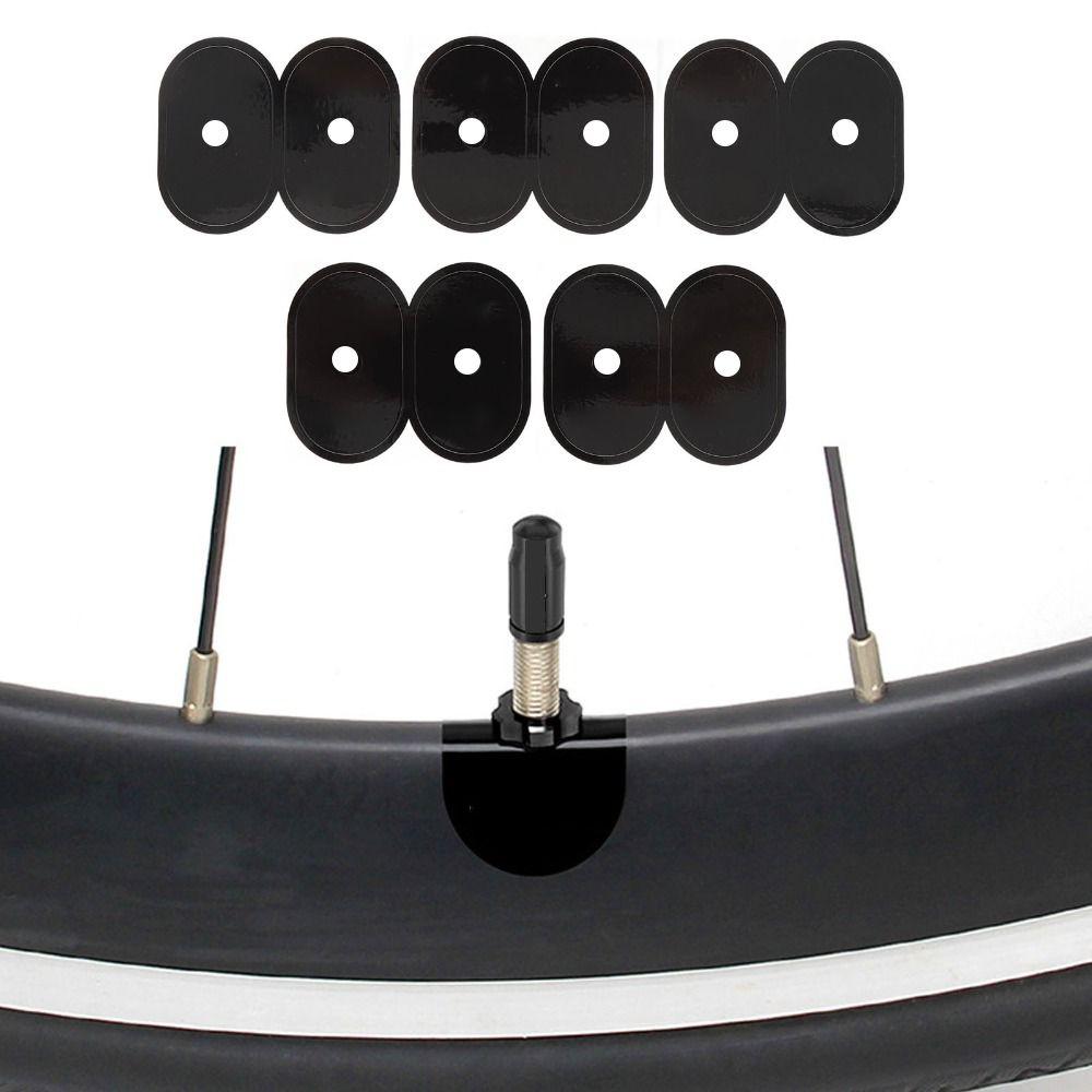 20PCS Black Tire Valve Stickers Plastic,resin Bike Air Nozzle Stickers  Bicycle Wheel Valve Area