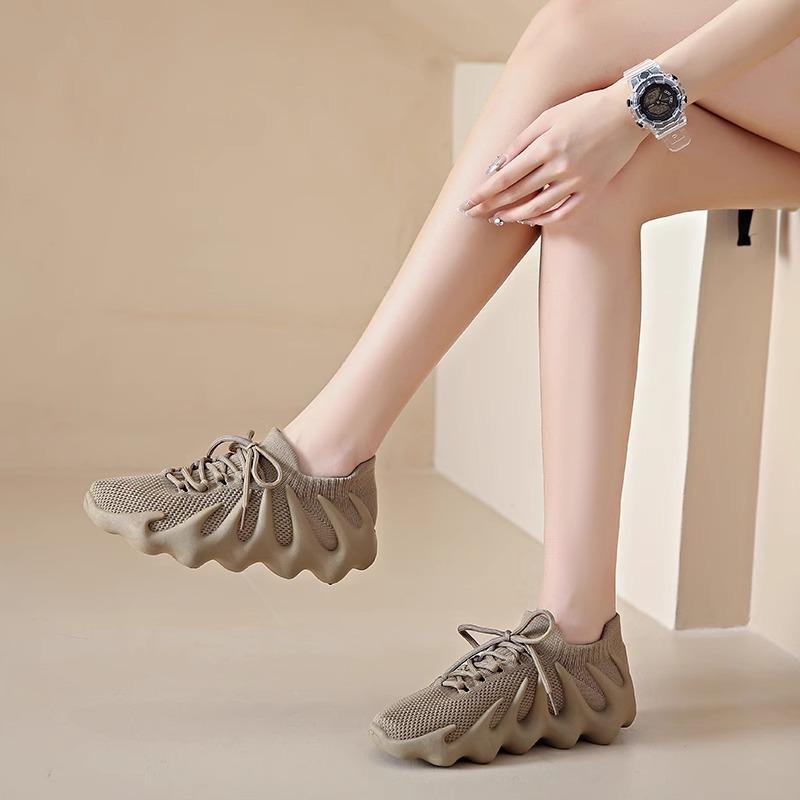 Putian kokosové boty 450 pánské boty léto prodyšné vulkanická chobotnice pár létající síťované boty dámské sportovní ponožkové boty