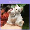 Resin Cute Couple Kitten Arts And Crafts Home Desktop Decorations Birthday Gifts
