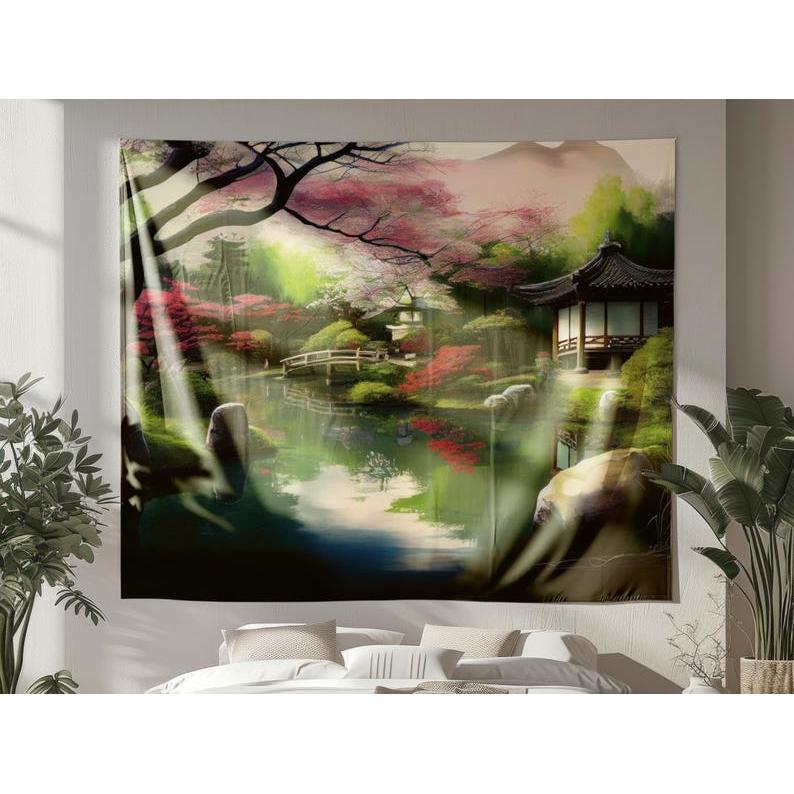 Japanese art tapestry 75x100