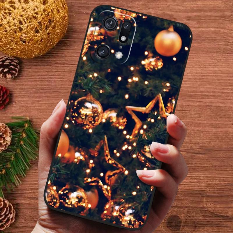 Christmas Painted Cover For Oppo Find X9 X8 Ultra X5 Pro X3 Neo Lite Case Silicone Soft Phone Cover For FindX9 Pro Capa Fundas