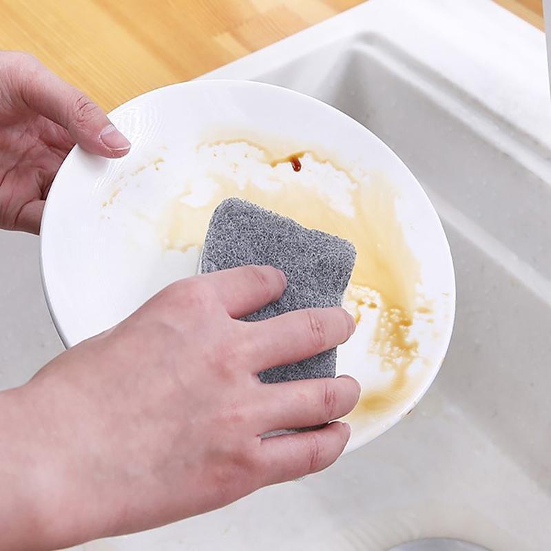 5Pcs Double-sided Cleaning Sponge Household Scouring Pad Kitchen Wipe Reusable Dishwashing Sponge Cloth Dish Cleaning Towels Accessories