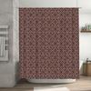 Kaleidoscope Pattern Waterproof Bathroom Shower Curtain for Home Decor in Multiple Colors Customizable Sizes Available