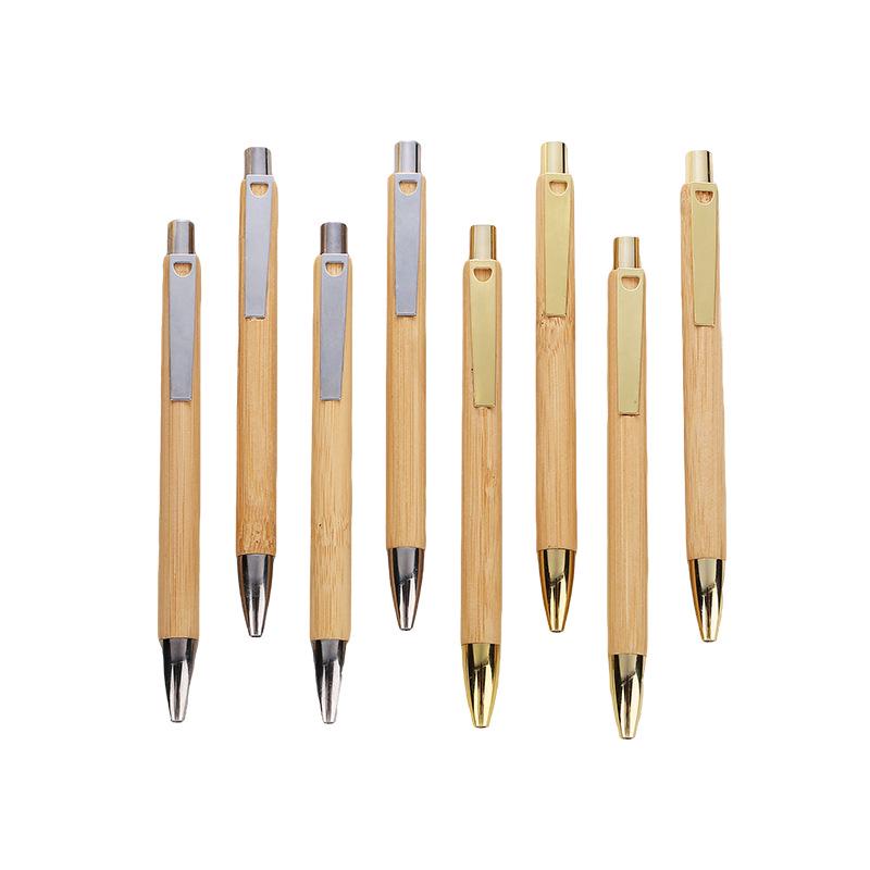Bamboo Click Ballpoint Pen for Business, Advertising, or Gifts – Customizable with Logo