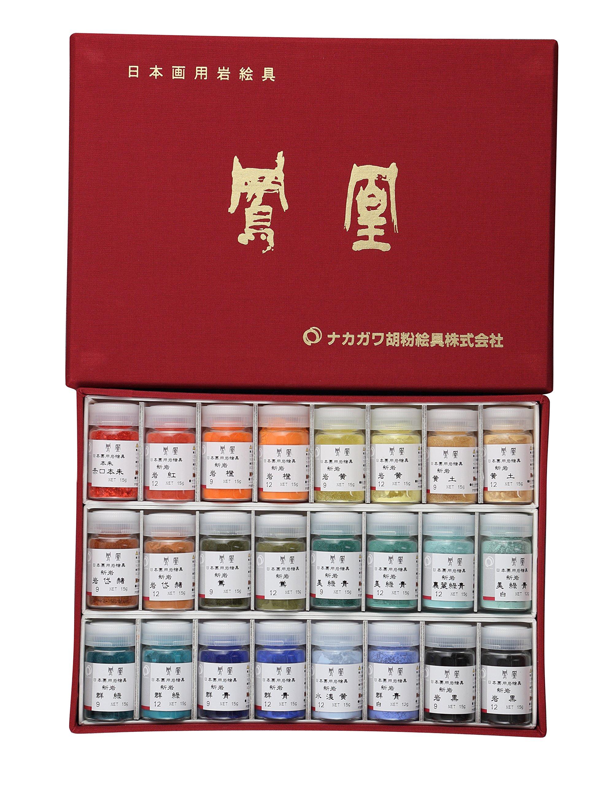 

Nakagawa Gofun Японские картины Phoenix Mineral Paints 24 Color Set (красный)