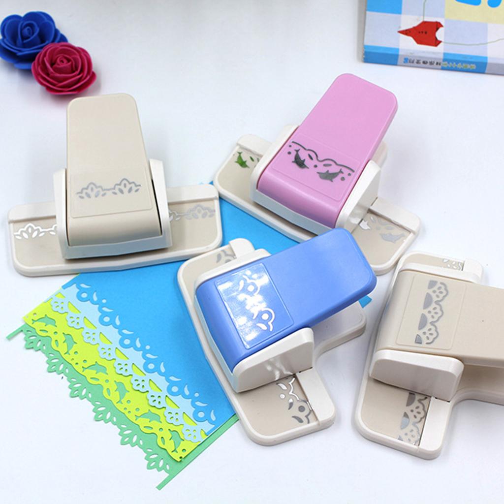 Edger Border Craft Punch Diamond Flowers Puncher flourish Squares for Gift Tags DIY Projects Paper Crafts Card Making Scrapbooking,09 brocade