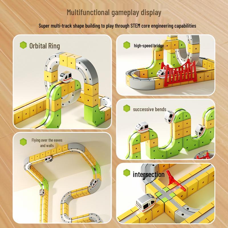 Magnetic Levitation Track Blocks: DIY Educational Toy for Kids