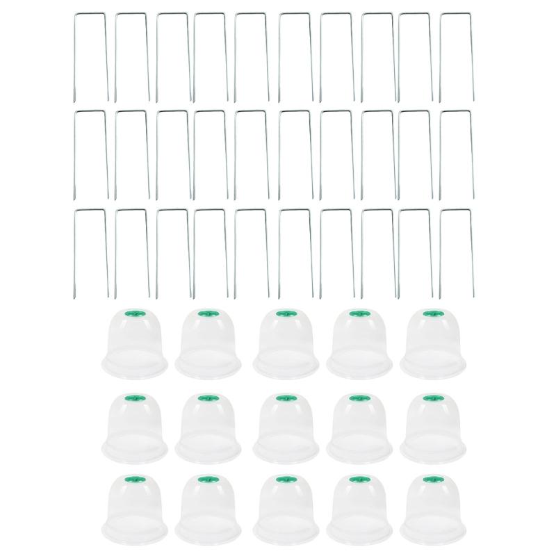 

Прочный садовый колпак Прозрачный укрытие для растений Улучшенный контроль воздушных потоков сверху Регулируемые вентиляционные отверстия для использования на открытом воздухе