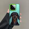Gift Phone Case For Xiaomi Redmi Note 15 14 5G 13 12 10 11 Pro Plus 4G 15C 14C 13C 12C Silver IMD Cover Dachshund Sausage Dog