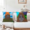 Funny Sassy the Sasquatch Pillow Case Office Cushions Suitable For Sofa Car Bedroom Decorative Cushion Cover
