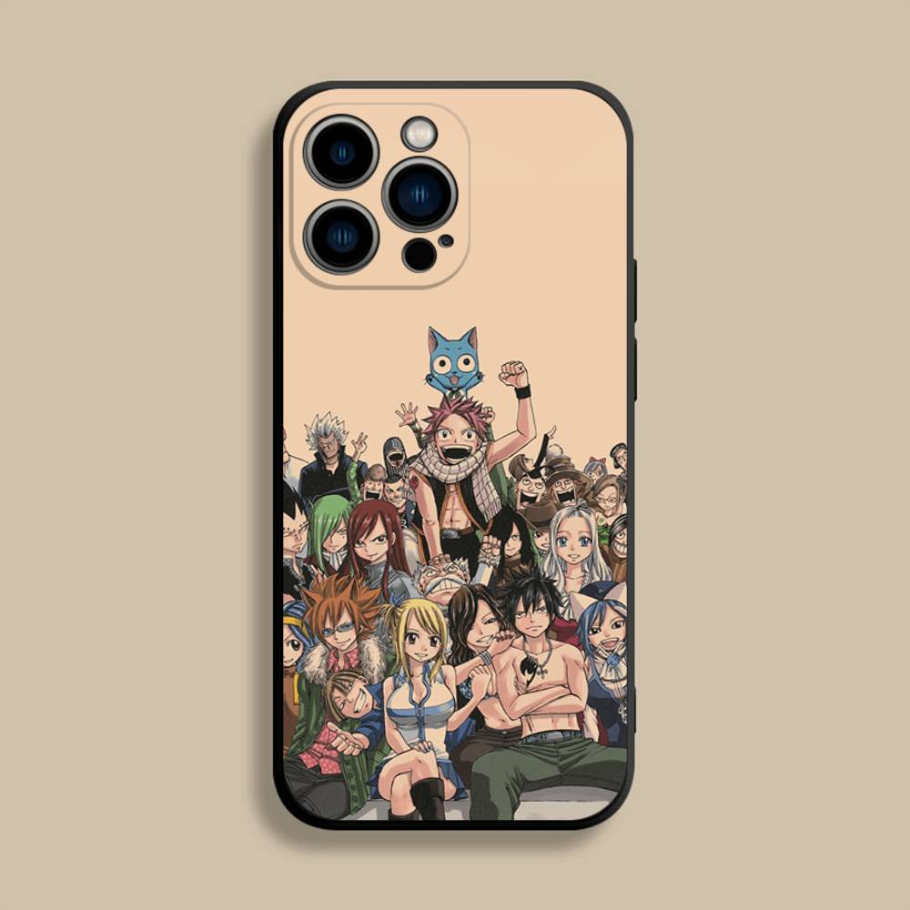 Anime Fairy Tail Comics Phone Case For iPhone 17,16,15,14,13,12,Pro,Max,Plus,E,SE4,Air,Mini Black Soft Cover