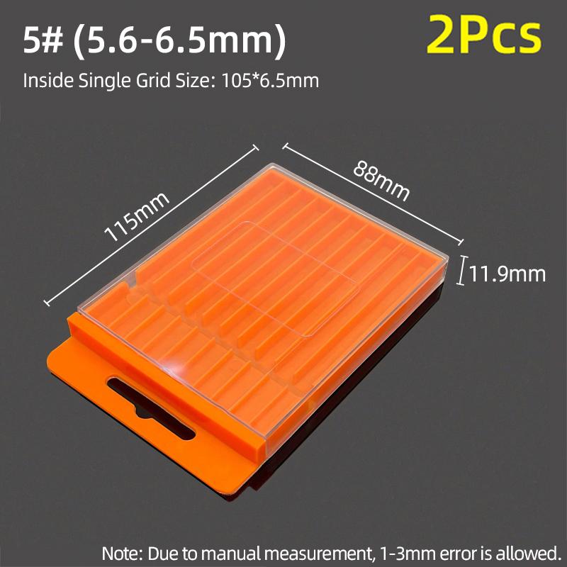 Drill Storage Box Plastic Drawing Box Special Tool Box For Twist Drill Tap Accessories Parts Storage Box