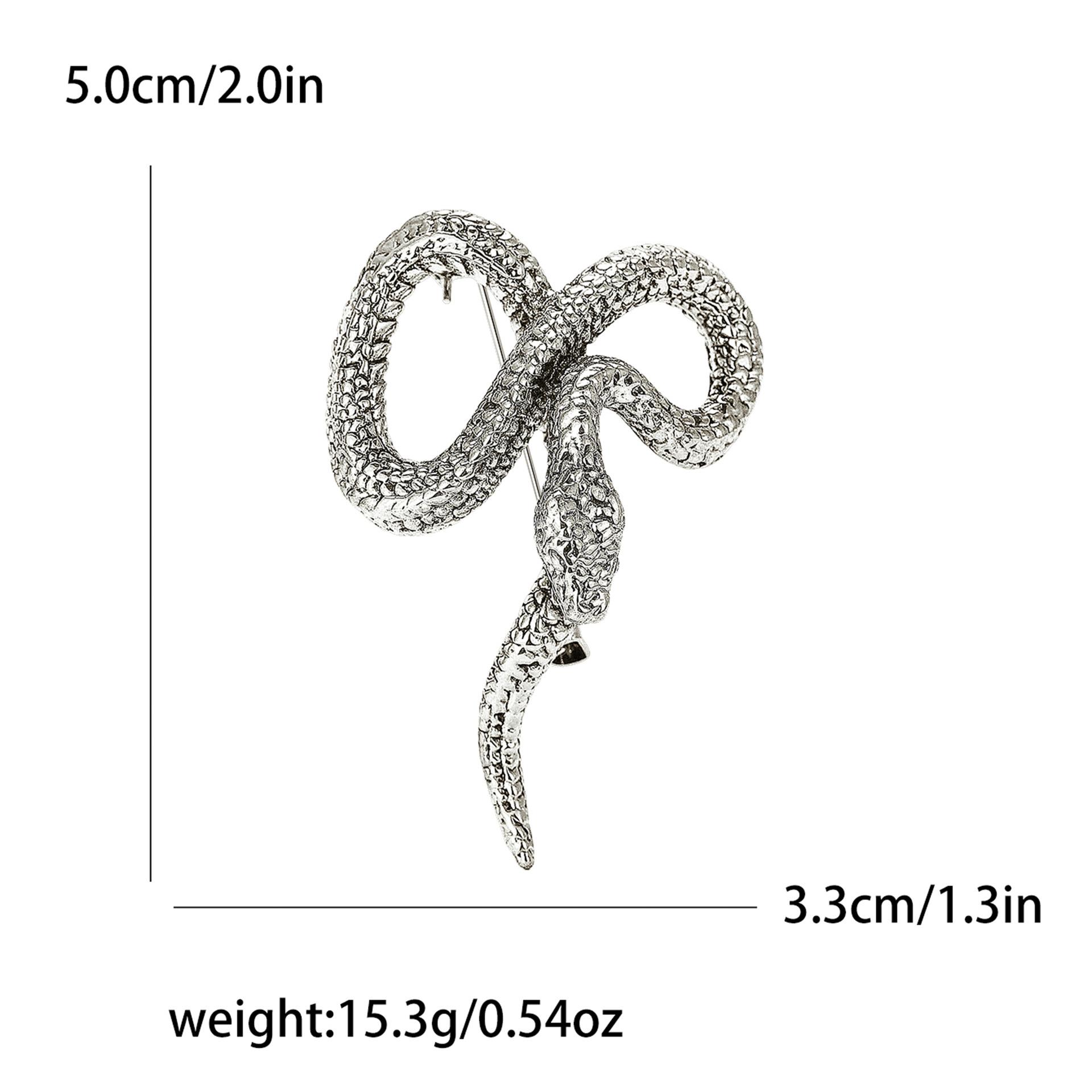 

Креативная ретро-брошь из эмалевого сплава в виде питона, простая модная мужская и женская брошь для пальто, корсаж, ювелирное украшение