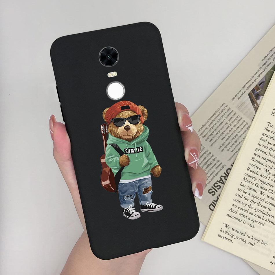 Cute Cartoon Case For Xiaomi Redmi 5 Plus Case Soft Painted Matte Silicone Back Cover For Redmi5 Plus Redmi 5+ Phone Cases Funda