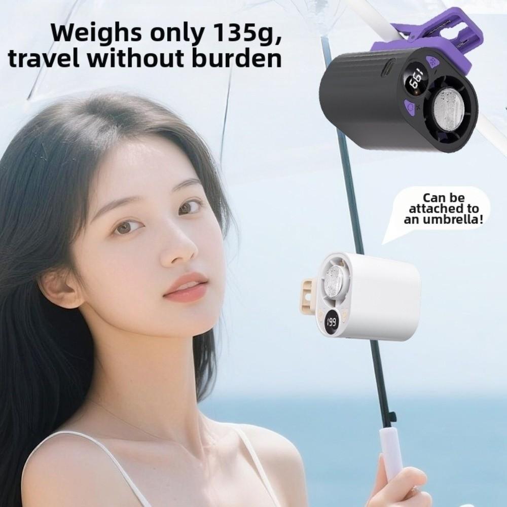 USB Charging Clip On Car Air Conditioner Silent Operation Mini Clip Fan For Drivers