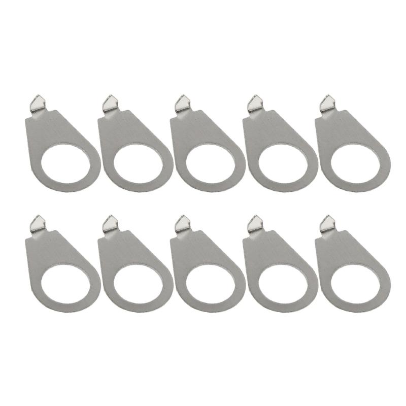Pack of 10 Metal Electric Guitar Knob Pointer Indicators Guitar Potentiometer Markers for Precise Volumes Tone Control